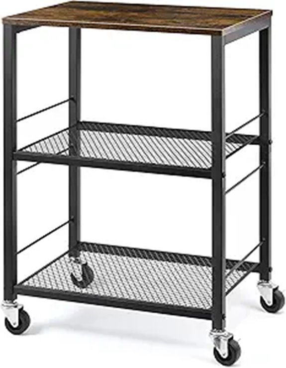 LIANTRAL 3-Tier Rolling Utility Cart
