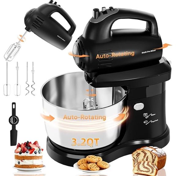 Electric Stand Mixer with Tilt-Head and Beaters