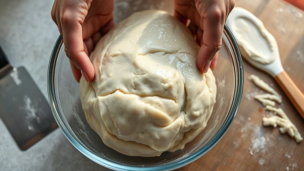 tools for handling high hydration doughs