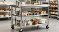 top bakers rolling cart tables
