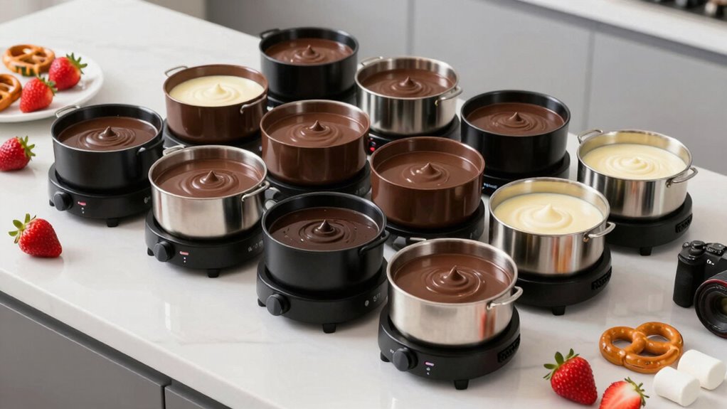 top electric chocolate melting pots