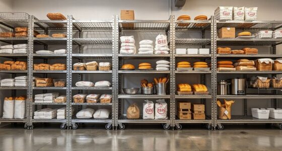 top heavy duty bakery shelving