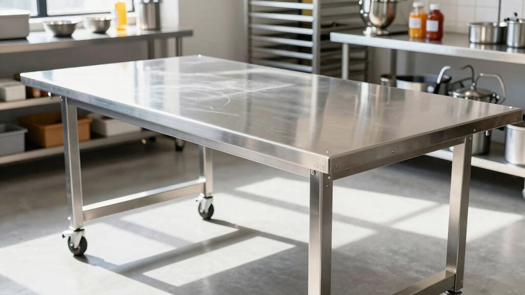 top heavy duty baking tables