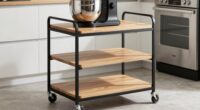 top mixer cart storage
