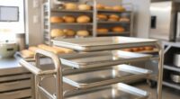 top rolling bakery racks