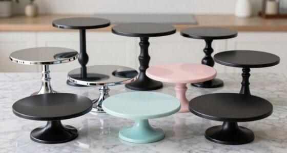 top rotating cake stands