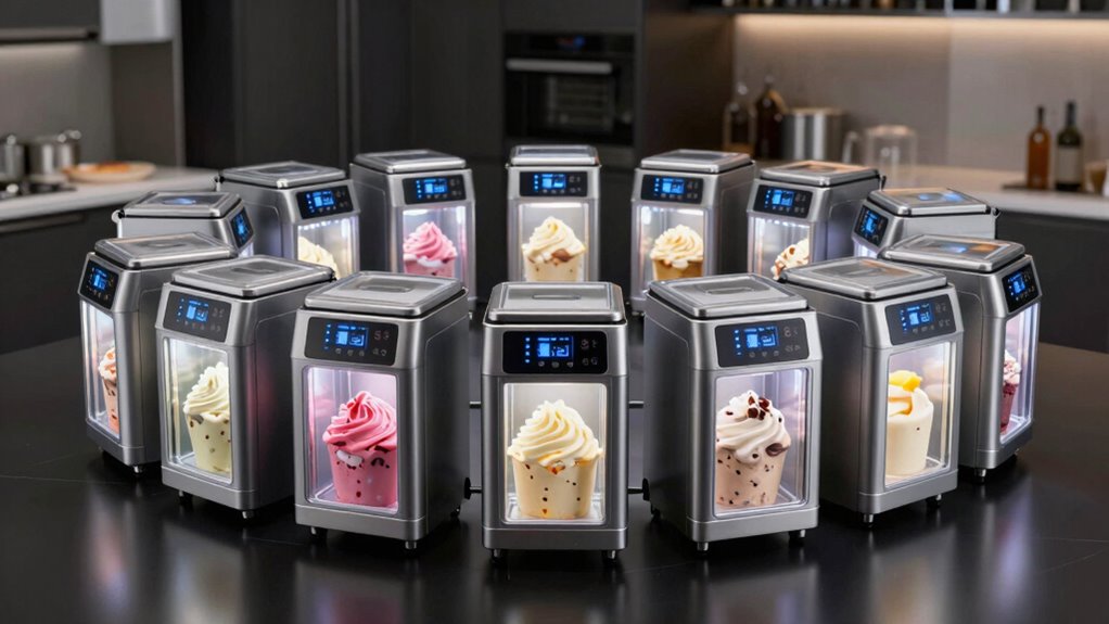 top self refrigerating ice cream makers