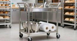 top stainless steel bakery carts