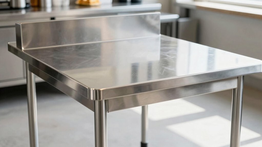 top stainless steel baking tables