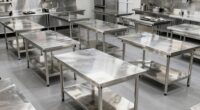 top stainless steel baking tables