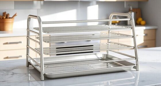 top stainless steel sheet pan racks
