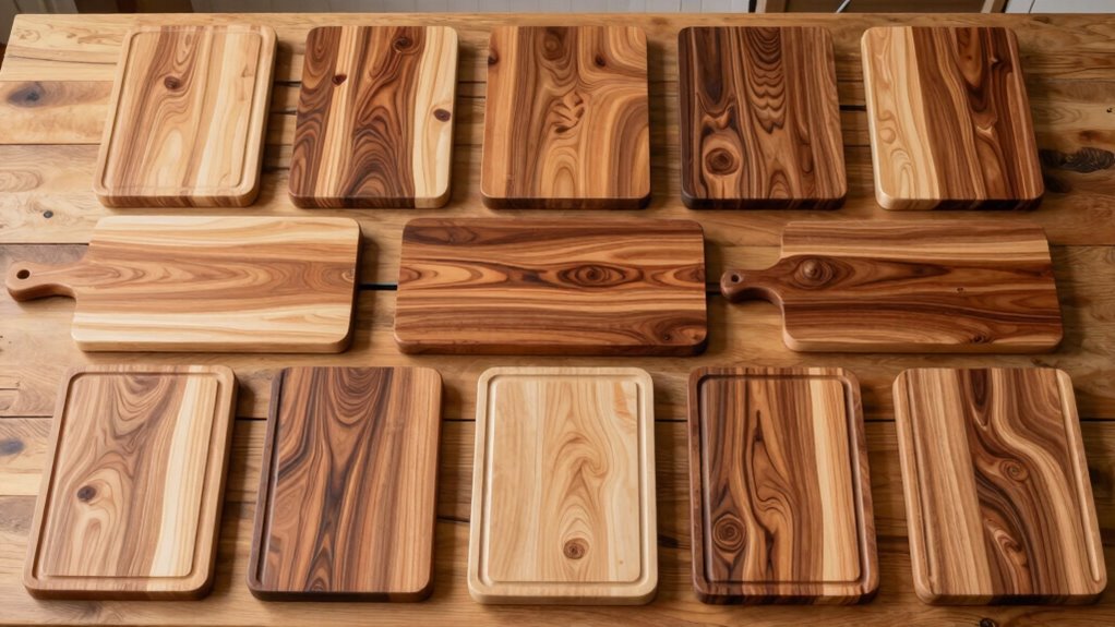 top wooden knife cutting boards