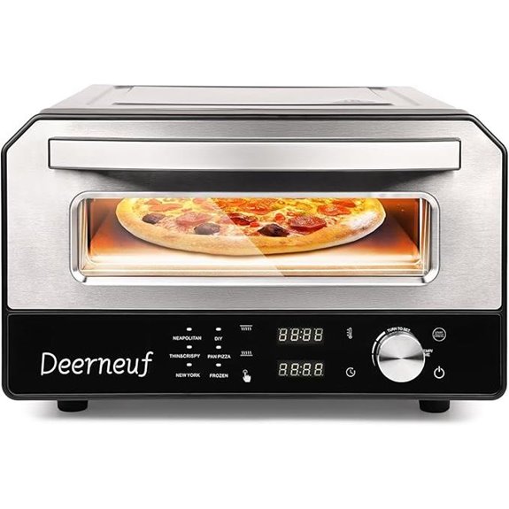 Electric Pizza Oven with Touchscreen & Accessories