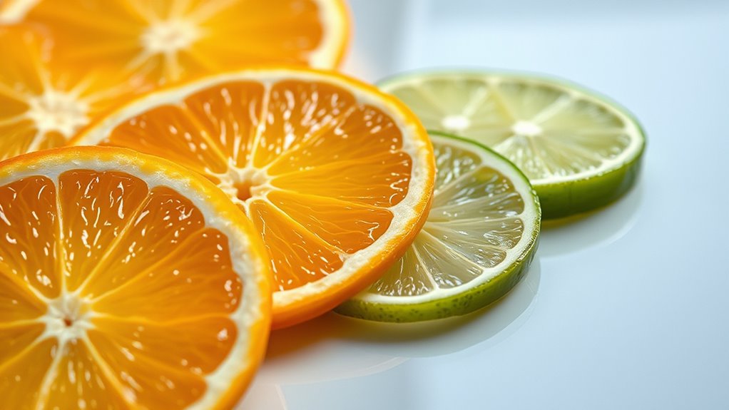 trim citrus pith carefully