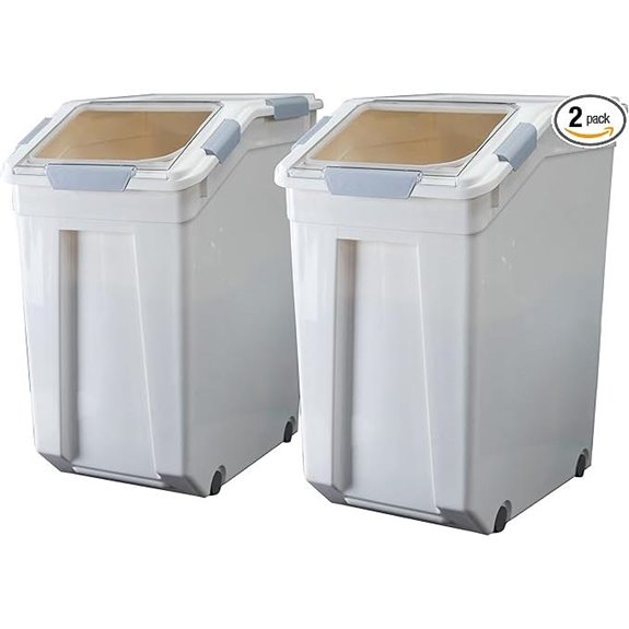 HANAMYA 33L Rice & Grain Storage Containers (2 Pack)