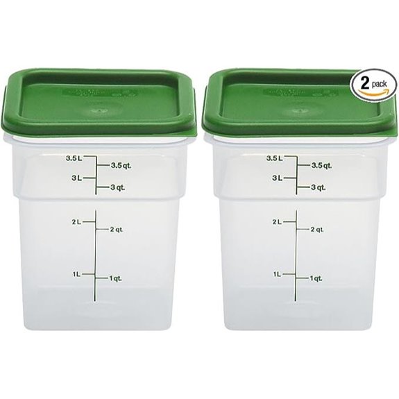 Cambro 2-Pack Food Storage Containers 4 Qt