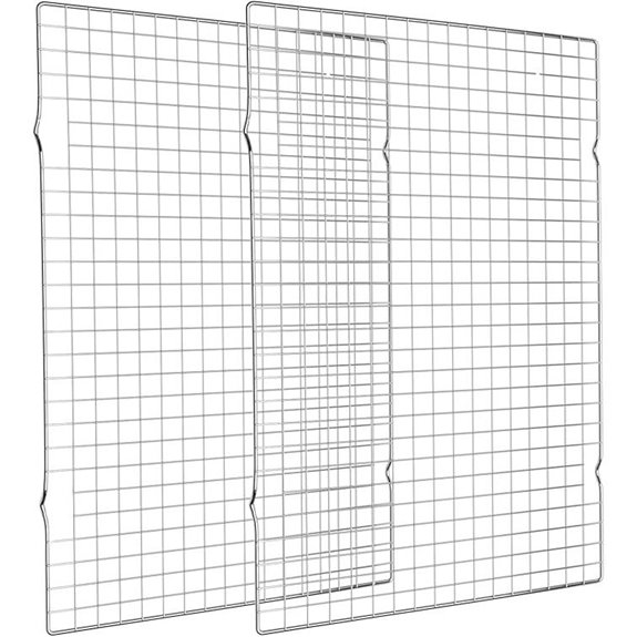 2-Pack Baking Cooling Racks 16x10 Inches