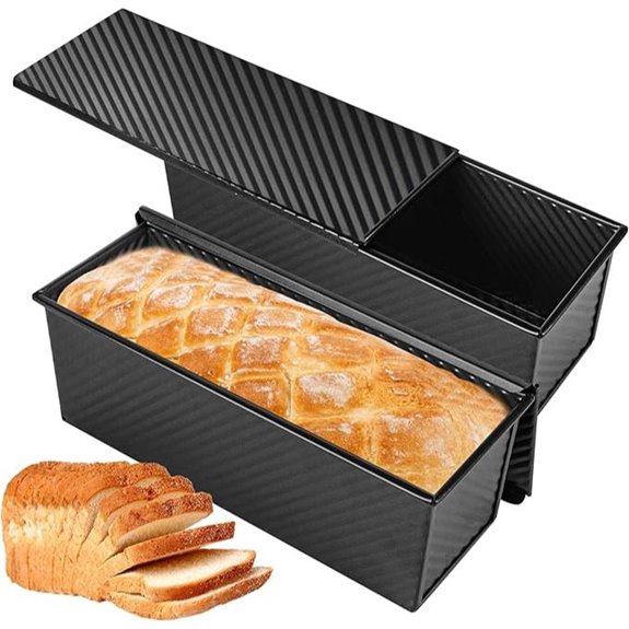 2-Pack 13-inch Non-Stick Pullman Loaf Pans