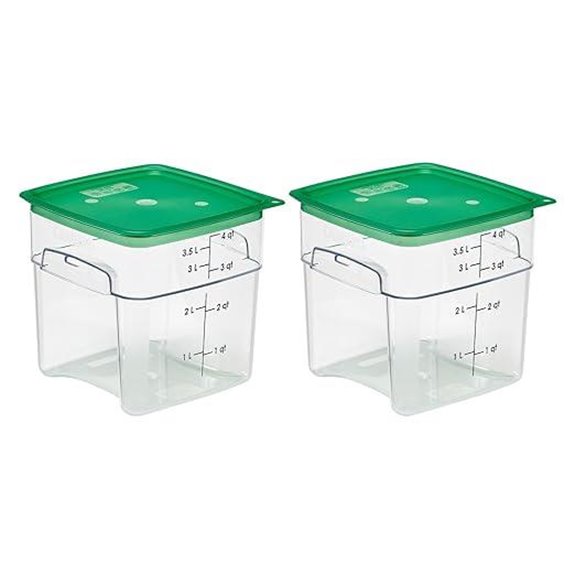 Cambro 4QT Food Storage Container (2 Pack)