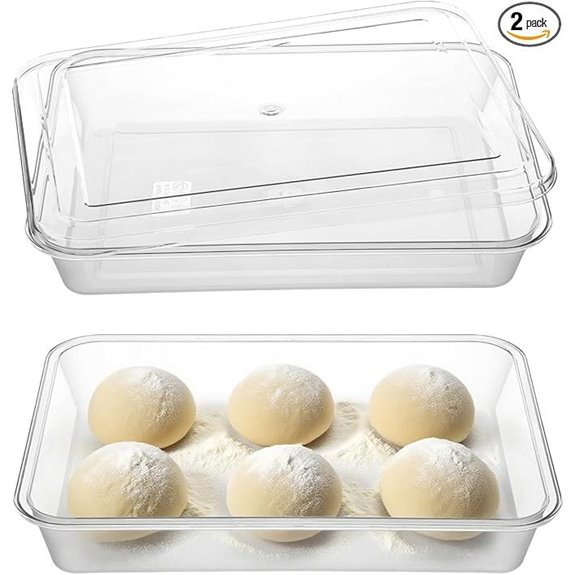 Rainmae 2 Pack Pizza Dough Proofing Boxes