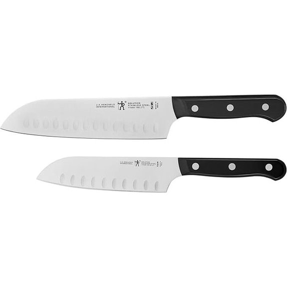 HENCKELS 2-Piece Santoku Knife Set Stainless Steel