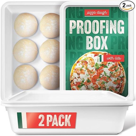 Proofing Dough Container 2-Pack with Lids