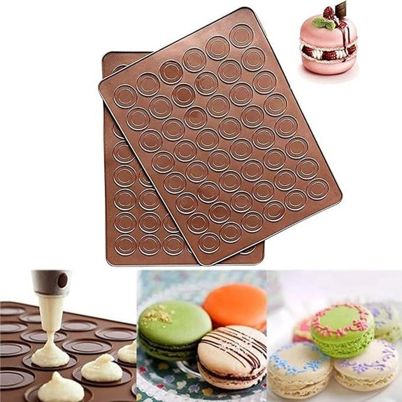 2-Pack 48 Capacity Silicone Baking Mats