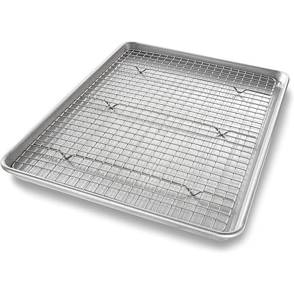 USA Pan Half Sheet Baking Pan and Cooling Rack Set