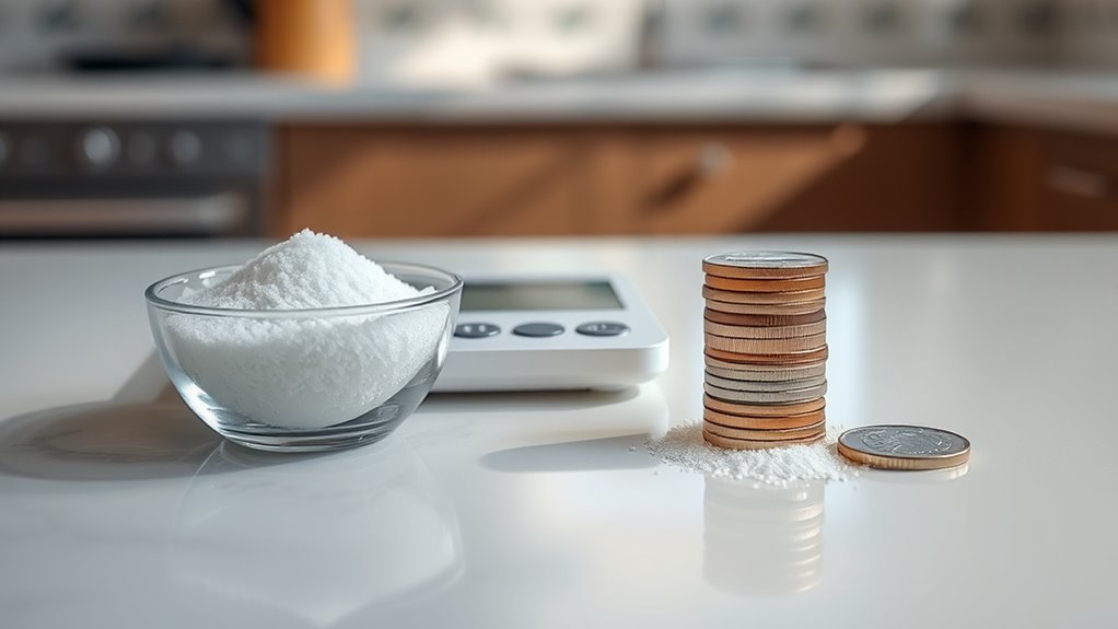 use coins or sugar