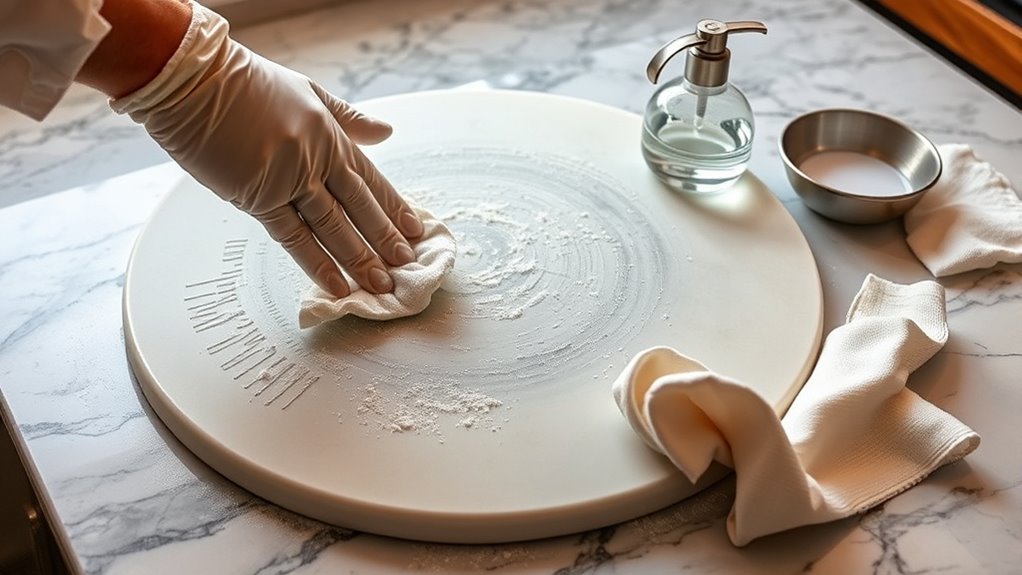 use gentle cleaning methods