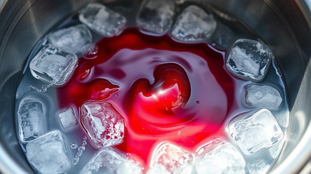 use ice bath swiftly