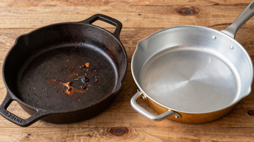 use light colored pans for even baking