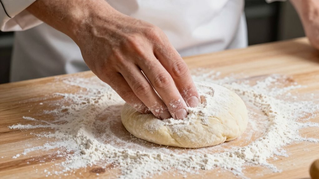 use minimal additional flour