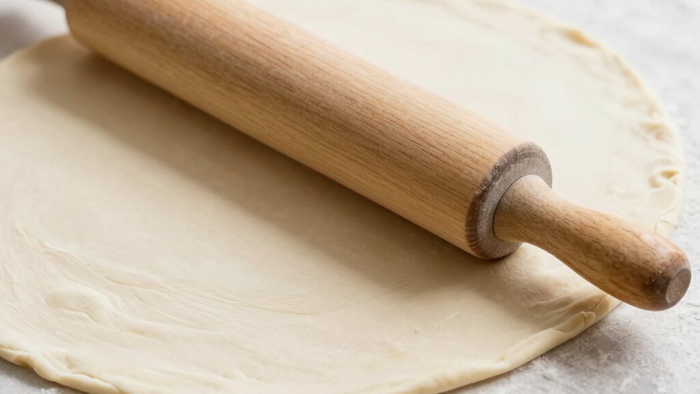 use rolling pin evenly