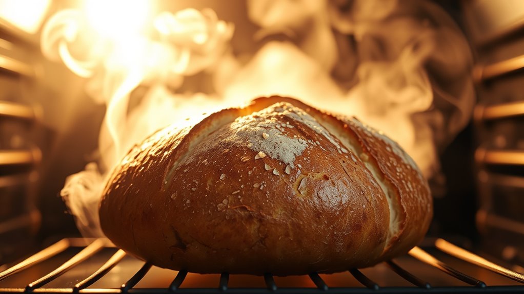 use steam for optimal oven spring