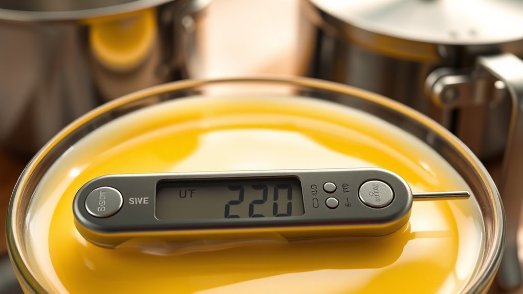 use thermometer for custard