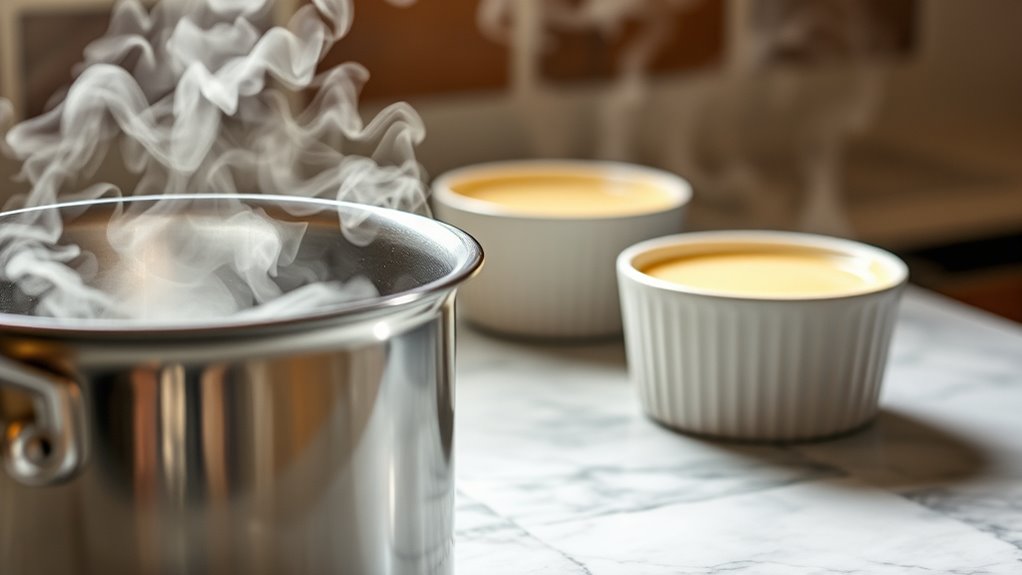 use water bath for steaming