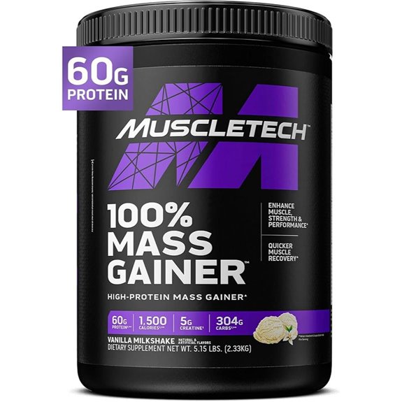 MuscleTech High Protein Mass Gainer Vanilla Shake