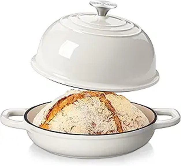 Velaze 5QT Enameled Cast Iron Dutch Oven