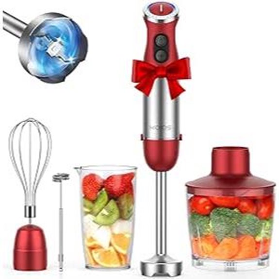 KOIOS 5-in-1 1000W Hand Blender with Accessories
