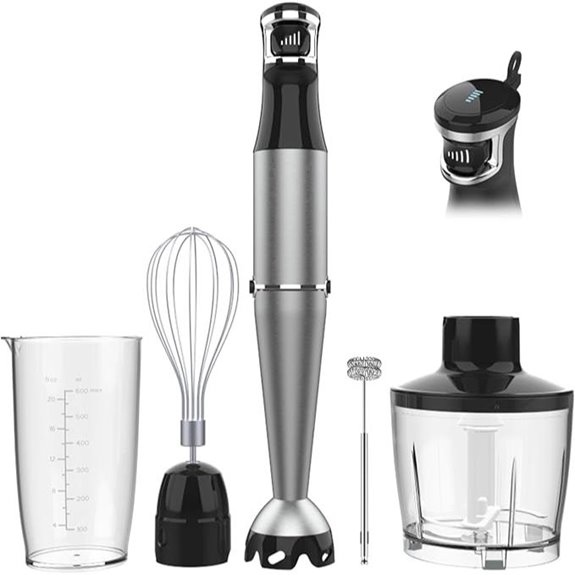 Immersion Hand Blender 5-in-1 1100W Variable Speed