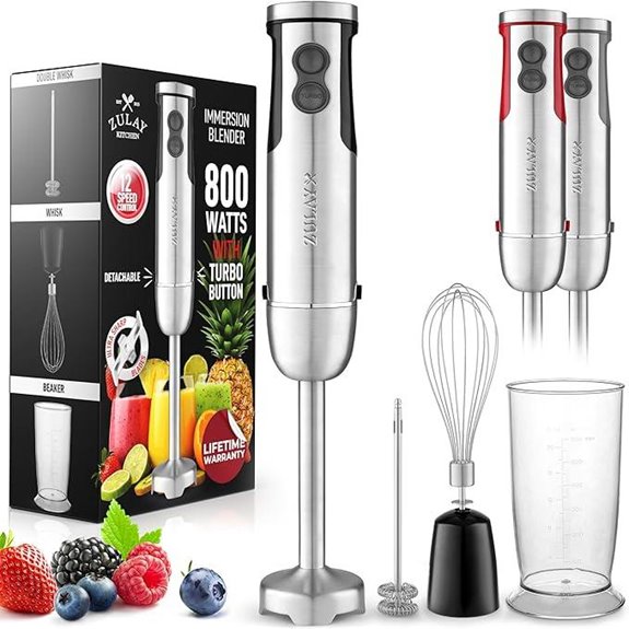 Zulay 4-in-1 Hand Blender with Attachments