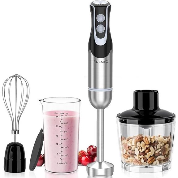 FRESKO 4-in-1 Handheld Immersion Blender (500W)