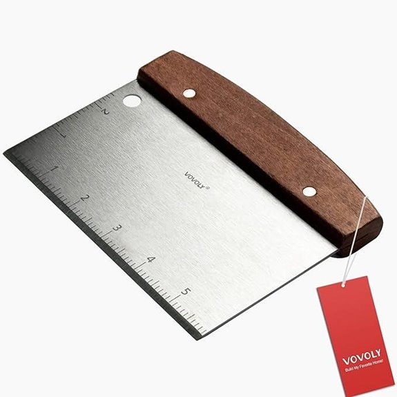Vovoly Multipurpose Metal Kitchen Scraper and Cutter