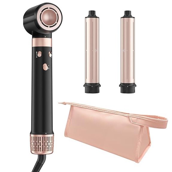 Dual Voltage 3-in-1 Hair Dryer & Styler with Travel Case
