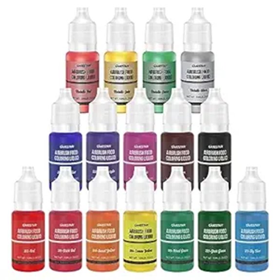 Cakestar Liquid Food Coloring for Airbrush (16 Colors)