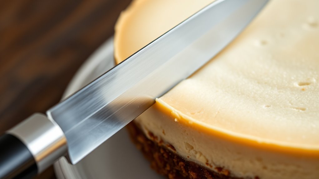 warm knife for clean slicing