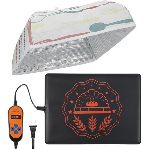Thermostat Sourdough Warming Mat with Cover