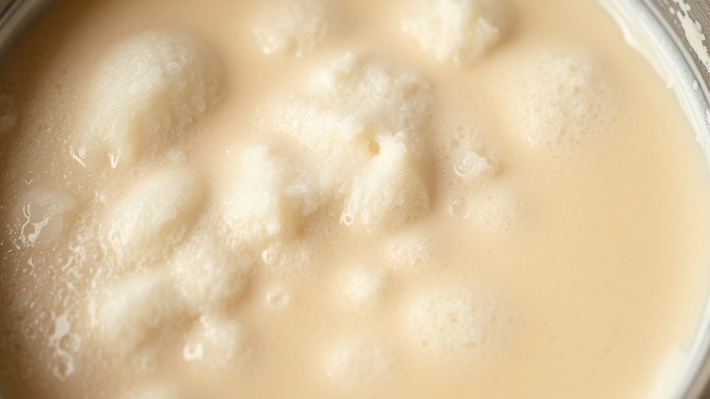 watch for excessive foam formation