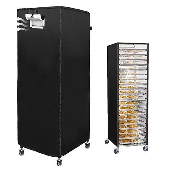 Speed Rack Cover for Bakery Racks Waterproof Zippered